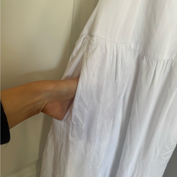 Meshki Harriette Halter Midi Dress in white. - Picture 3 of 4